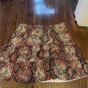 Cheetah print skirt